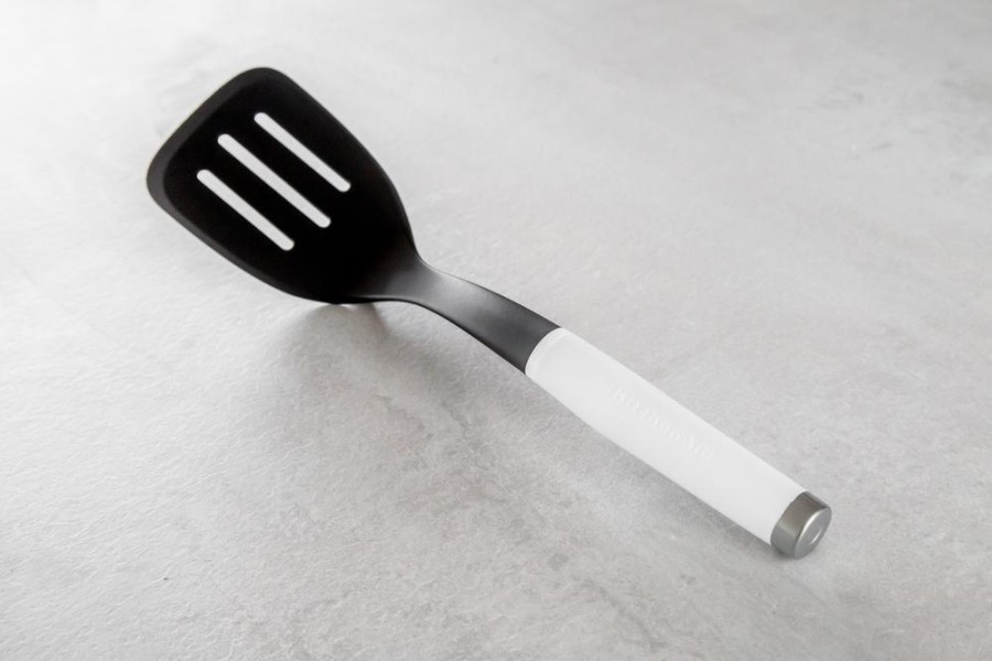 KitchenAid Slotted Turner Nylon White - KCG002OHWHE